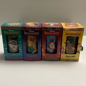 Vintage Burger King Disney Pocahontas Cups Complete Set of (4)